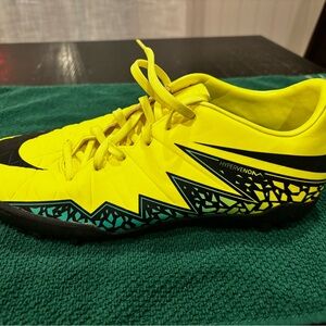 Nike Hypervenom Yellow and Black Athletic Shoes